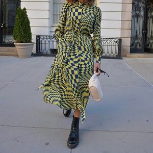 The Drop Women's Printed Puff Shoulder Maxi Dress by @karenbritchick